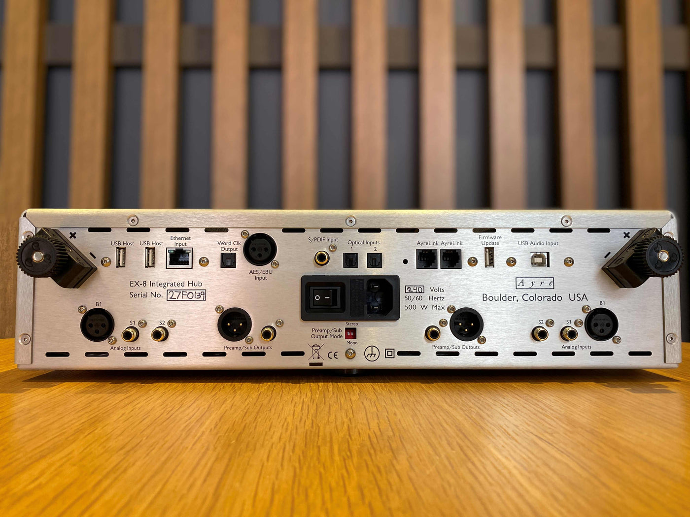 Ayre EX-8 (2.0)  2 x 100w Fully Loaded Integrated Amplifier - As Traded