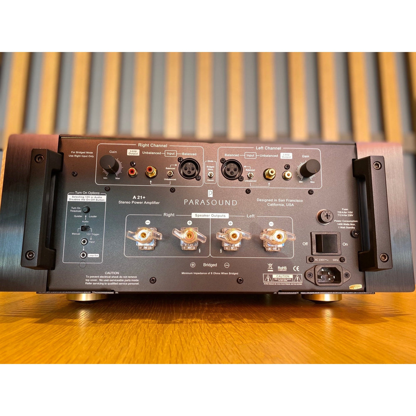 Parasound A21+ Stereo Power Amplifier - As Traded