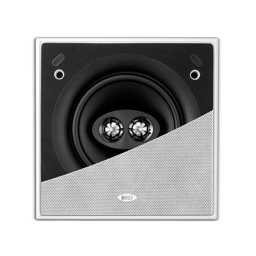 KEF Ci160CSDS In-Wall Single-Stereo Speaker, White Grill - B Stock