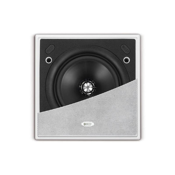 Kef Ci130QS Square In-Ceiling Speaker, White Grill - B Stock